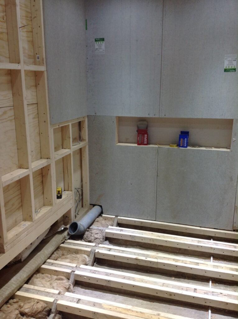 additional bathroom - boarding and preparation - Property Solutions Bournemouth
