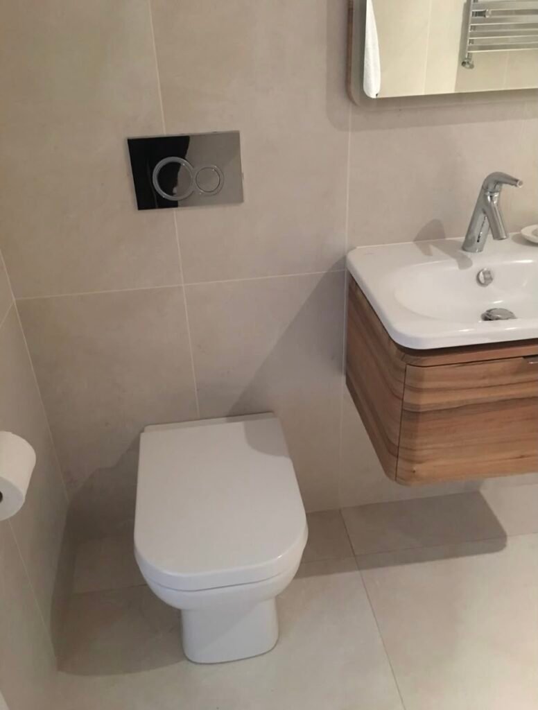 additional bathroom - completed WC and vanity - Property Solutions Bournemouth